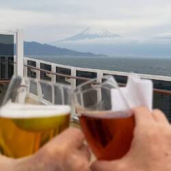 Farewell Fuji. Tonight we head for rough seas.