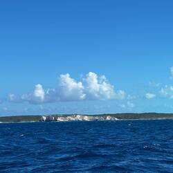 Sailing past lower Bahamas