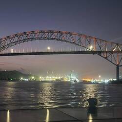 Brücke Las Americas...der Pazifik...22.00 Uhr