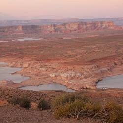 Sonnenuntergang am Wahweap Overlook