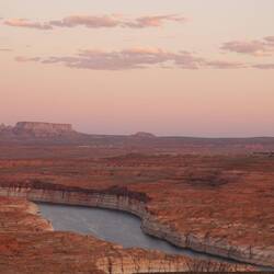 Sonnenuntergang am Wahweap Overlook