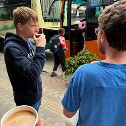 Milk Tea vor der Abfahrt