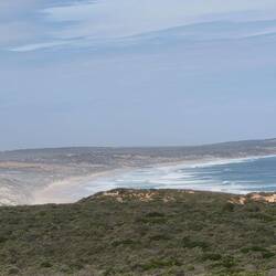Hallys Beach von Weitem