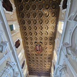 The ceiling in the church of Saint Francis