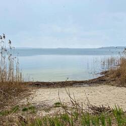 Blick über den Stausee vor dem ❄️🌨️