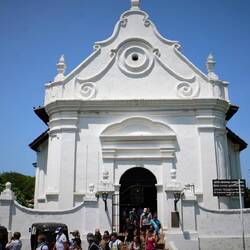 Nicht Ende des Gottesdienstes, sondern Touristengruppe
