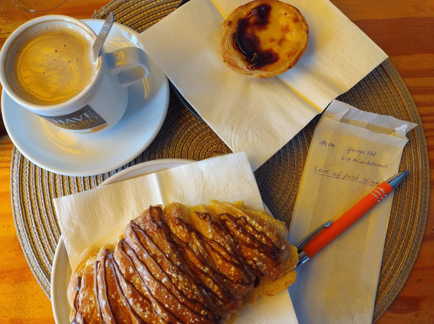 Frühstück und Eventplanung auf Papiertüte 💪🏼
