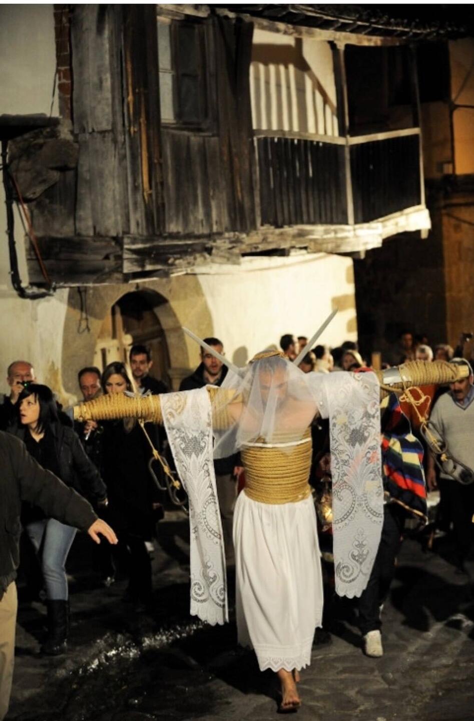 Der Empalao ist vermummt. Niemand sieht sein Gesicht.