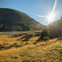 Morning view at Hamilton Hut