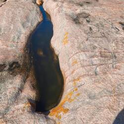 kleiner Pool, halt bei Ebbe