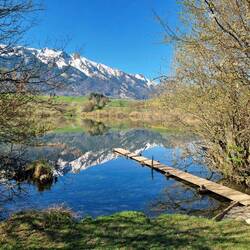 Der idyllische Übeschisee lädt zu einer Pause ein!