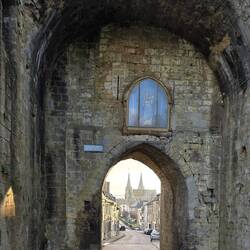 Views from the Burgundy Gate into the town