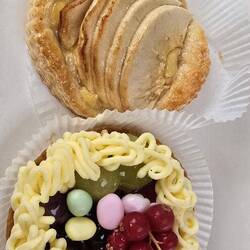 Sampling the local pastries