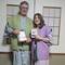 Showing off our dual stamp on our passports, in our Yukatas
