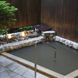 Our private Onsen, very hot