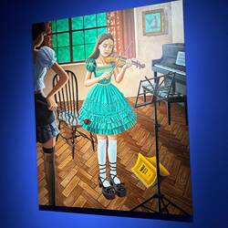 It's not her teacher, it's her MOTHER!