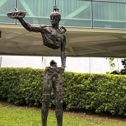 Outside the Museum of Fine Arts