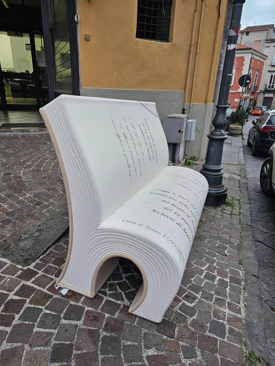 Amazing bench in Teano