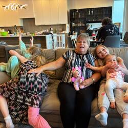 We got about 40 of these trying to get the girls to sit nicely for a photo with gramma