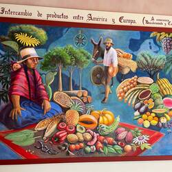 Produkte, die bei den Entdeckungsreisen zwischen Amerika und Europa ausgetauscht wurden.