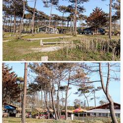 Paviljoens bij het strand