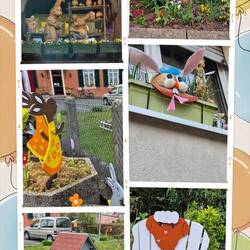 In Frankreich gibt es anscheinend gerade den Wettbewerb für die schrägste Osterdeko. 🤔