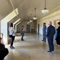 The top boys dormitory where there were bunks beds crammed & no heating/sir