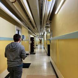 Pipes kids climbed along to try & get food at night