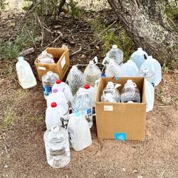 ... konnte ich dank einem Trail Angel meine Wasservorräte auffüllen.