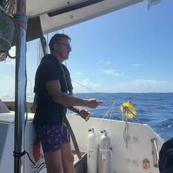 langsam die Leine einholen