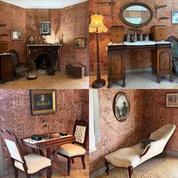 Some original furniture in his home