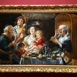 As the Old Sang, so Pipe the Young. 1638. Jacob Jordaens