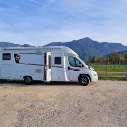 Unser Schlafplatz, fast am See!