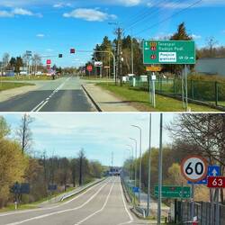 Grenzübergang nach Belarus nicht weit entfernt.