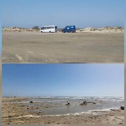 Heute stürmisch und das Wasser kommt näher