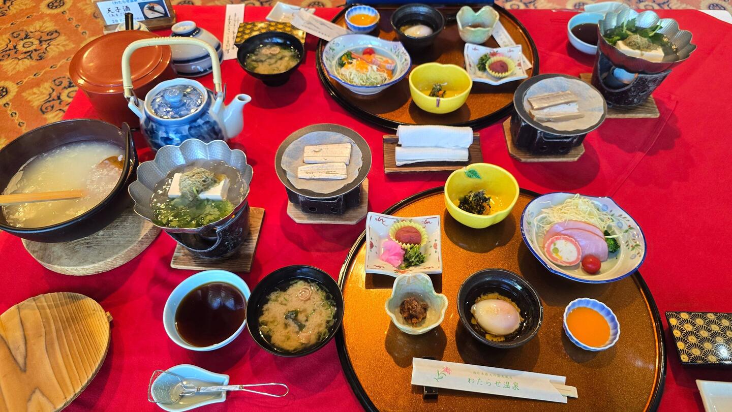 Breakfast at our Onsen
