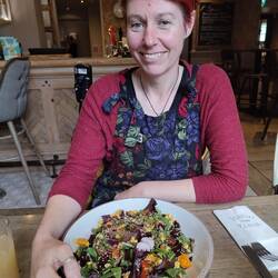 Super salad at the White Horse for Vicky's birthday