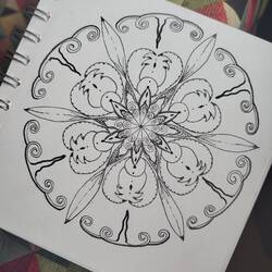 Vicky has been doodling mandalas again