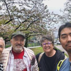 Visiting Nagasaki with ship family.