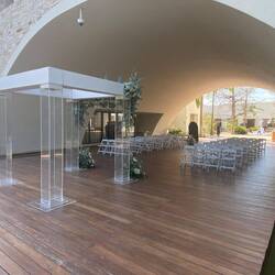 Vorbereitung für ein Hochzeitsevent...scheint für Amerikaner in Mexiko sehr beliebt zu sein