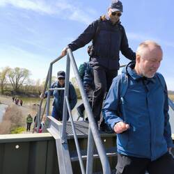 Mario vorn und Micha