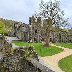 Blick zur Klausur von der Herberge