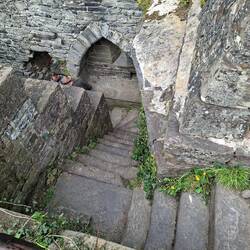Klosterherberge, Treppe zum Schlafsaal