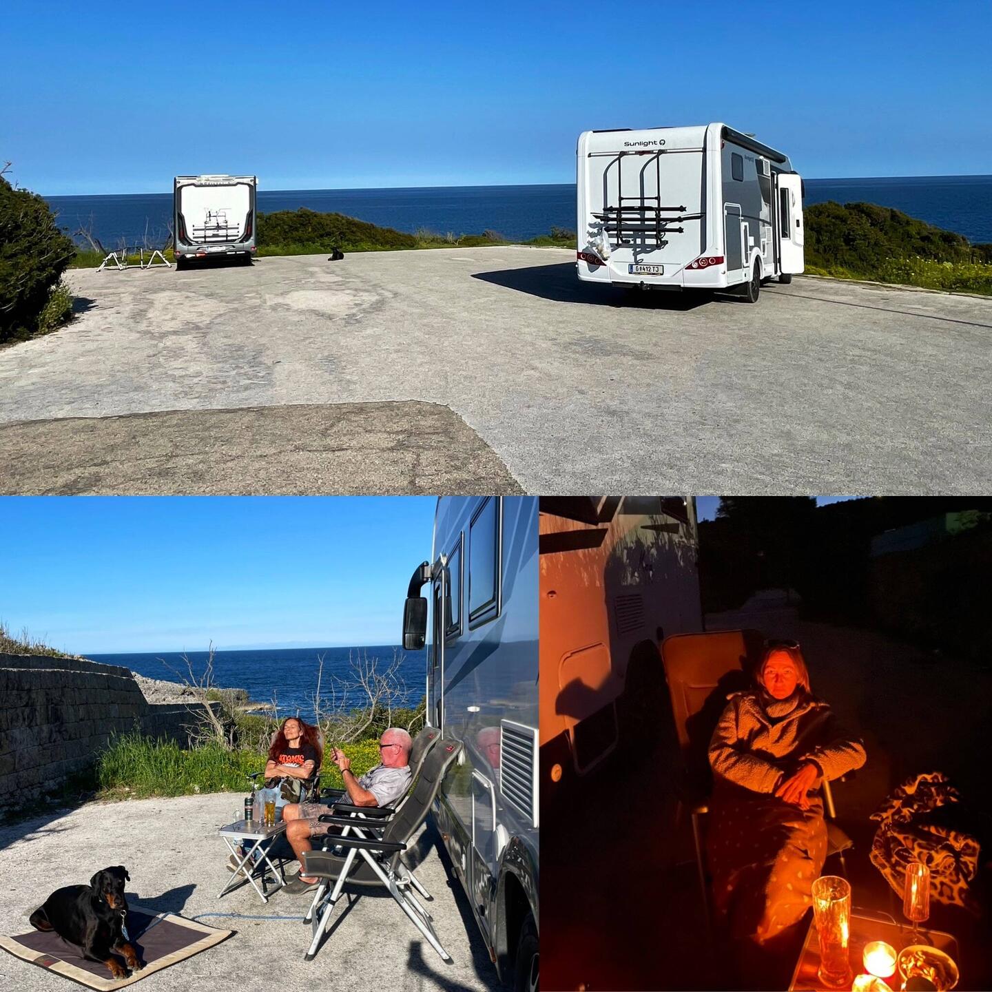 Das Meer🌊u.viel Grün rund um uns u.diese Weite ⛵️🤩