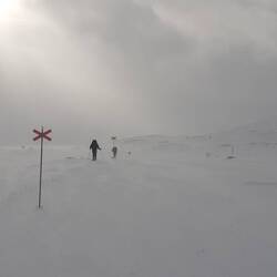 schier endlos scheint der Weg durch das Eis an diesem Nachmittag