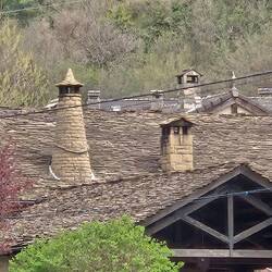 Chimney caps that are unique to the region.