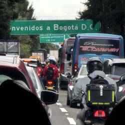 Willkommen zurück in Bogotá - natürlich mit Stau