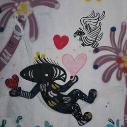 Achja, diese Graffitis habe ich auch voll vergessen. Die sind hier echt überall.