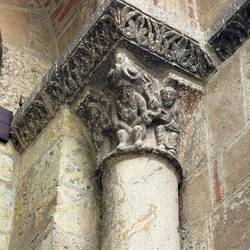 capitals on the Porte Miègeville