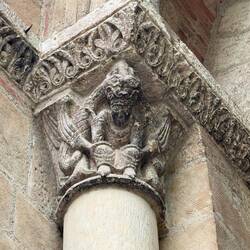 capitals on the Porte Miègeville